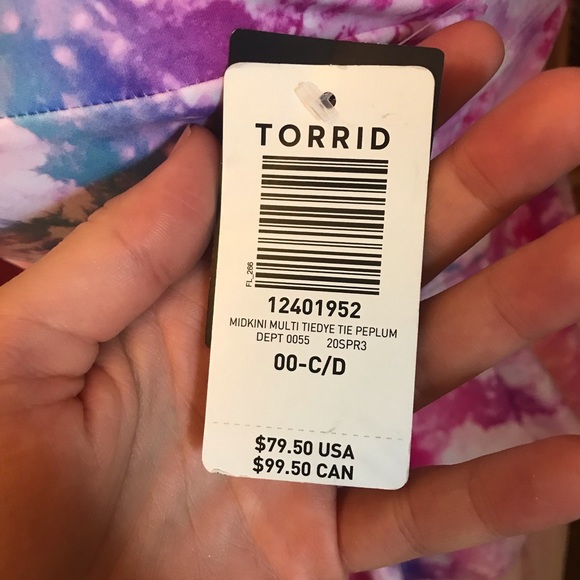 Torrid 2 piece swimsuit size 00 - Picture 9 of 15